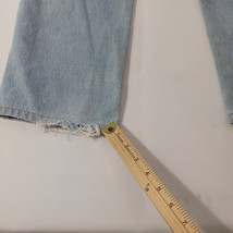 Carhartt Men’s Faded Blue Denim Distressed Jeans Measured Size 37×30 image 5