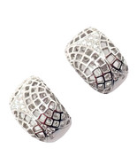 Authentic! Cartier 18k White Gold Diamond Nouvelle Vague Earrings - £4,543.42 GBP