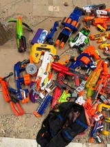 HUGE Lot of Nerf Toy Guns Cross Bows Clips Straps Ammo &amp; Other Accessories - £375.06 GBP