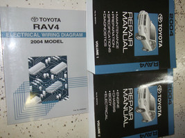 2004 Toyota RAV4 Rav 4 Todoterreno Service Shop Repair Manual Set Oem W Ewd - £190.19 GBP