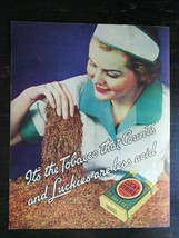 Vintage 1936 Lucky Strike Cigarettes Full Page Original Ad 122 - $6.64
