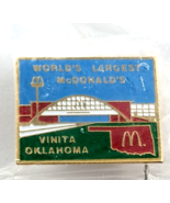 VTG McDonald&#39;s The Glass House Restaurant Pin Vinita OK I-44 Highway Bridge - €22,18 EUR