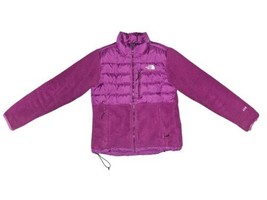 ❄️THE NORTH FACE Women&#39;s Polartec Fleece &amp; Down 550 Insulated Jacket Magenta Med - £22.77 GBP
