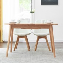 Natural Solid Oak Roand Corner Diagonal Table for 6-8 People - Light Color - £337.98 GBP