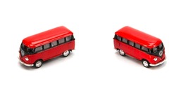 1:64 Red 2.5&quot; 1962 VW Volkswagen Bus Diecast Model Toy Car  - £15.95 GBP