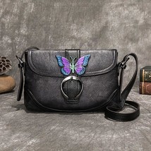 Women Bag Retro Genuine Leather Handbags For Women New Hand Painted Shou... - £59.54 GBP