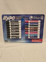 Expo Chisel Tip Dry Erase Low Odor Ink Assorted Color Markers - 16 Count - $313.68 MXN