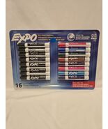 Expo Chisel Tip Dry Erase Low Odor Ink Assorted Color Markers - 16 Count - $313.68 MXN