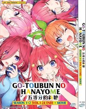 Anime DVD Go-Toubun No Hanayome Season 1+2 +Movie Dubbed Complete Box Set - £23.20 GBP