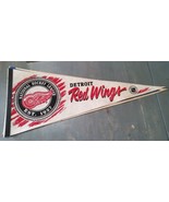 Vintage Detroit Red Wings NHL Wincraft Felt Full Size Pennant Flag Hocke... - £21.88 GBP