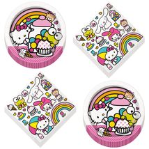 Hello Kitty Party Supplies - Hello Kitty &amp; Friends Theme Birthday Party Round Pa - £11.95 GBP+