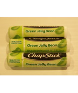 CHAPSTICK GREEN JELLY BEAN SPRING 2018 FLAVOR (3) .15 OZ TUBES LIP BALM - £9.02 GBP