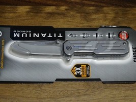 Camillus Flipper Knife 2.75&quot; Titanium Bonded 420 Drop Point Blade, Stain... - £22.39 GBP