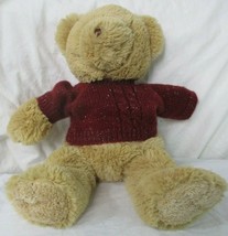 Helzberg Diamonds THE I AM LOVED Sparkle Teddy Bear Knit Sweater Plush Toy 2006 - £15.47 GBP