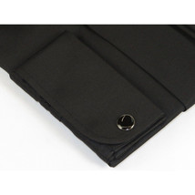 Men Sateen Cotton Blend Shirt Manschett Quesste Turkey Slim Fit 4130-03 Black image 6