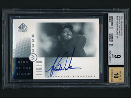 2001 SP Authentic Sign Of The Times Tiger Woods Rookie Auto BGS 9 Mint/Auto 10 - £2,615.54 GBP