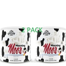 2 Pack Augason Farms Morning Moo&#39;s Low Fat Milk Alternative 3 lbs 8 oz #10 Cans - £63.07 GBP
