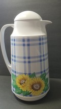 Corelle corning Sunsations sunflowers Thermal Carafe Thermos hot cold be... - £23.73 GBP