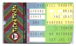 Grateful Dead Concert Ticket Stub July 17 1982 Ventura California - £35.03 GBP
