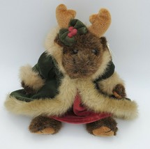 10" Stuffed Reindeer MACY  Bearington Collection Genuine LE Holiday w/ tags  - $27.68