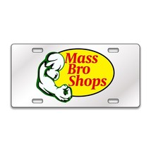 MASS PRO SHOPS FUNNY Chrome or Black Acrylic License Plate CUSTOM LP0271 - £15.43 GBP