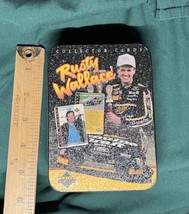 Rusty Wallace Upper Deck Collector Card Tin &amp; 2 Identical #4 Metal Cards... - £3.90 GBP