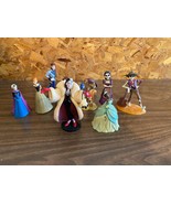 Lot of 9 Disney Figures PVC Cake Toppers Tiana Snow White Frozen Cruella... - £6.10 GBP