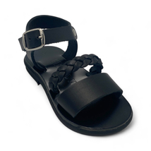 Leather handmade Greek Sandals for kids, classic baby girl summer shoes, slides  - £46.28 GBP
