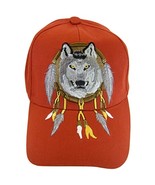 Native Pride Wolf Men&#39;s Adjustable Baseball Cap (S2-Red) - $20.44 CAD