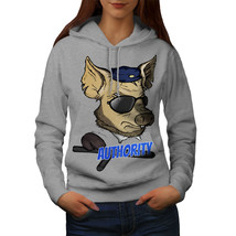 Wellcoda Authority Pig Cool Funny Womens Hoodie - £30.42 GBP