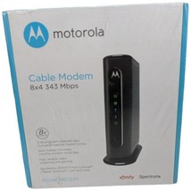 NEW Motorola 8x4 Cable Modem Model MB7220 343 Mbps DOCSIS 3.0 - £55.04 GBP