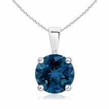 Authenticity Guarantee

Angara Natural 8mm London Blue Topaz Pendant Necklace... - £432.21 GBP