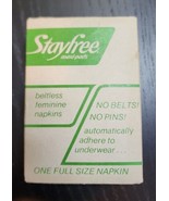 Vintage NOS 1970s Stayfree Maxi Pad Single Dispenser Issue No 4 - $534.44 MXN