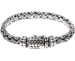 .925 Sterling Silver Men&#39;S Braided Chain Bracelet &#39;Friendship&#39; - $259.98
