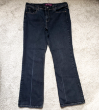 Gloria Vanderbilt Women&#39;s Denim Blue Jeans Size 14 Average High Rise Boo... - $17.07