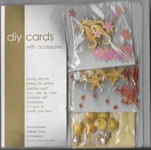 DIY cards with accessories. Card making kit. Seahorses, shells, starfish... - $3.73