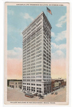 Amicable Life Insurance Building Waco Texas 1920c postcard - £5.03 GBP
