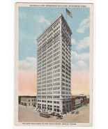 Amicable Life Insurance Building Waco Texas 1920c postcard - £5.16 GBP
