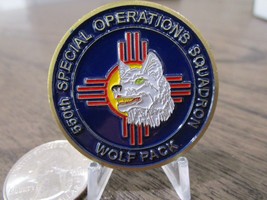 USAF 550th Special Operations Sq 550 SOS Combat Shadow Wolf Pack Challenge Coin - £22.47 GBP