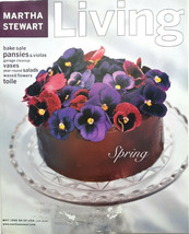 Martha Stewart Living Magazine May 1998 Issue # 59 Salads Pansies Vases Toile - £9.80 GBP