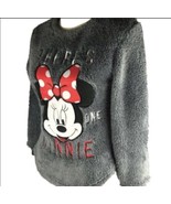 DISNEY Minnie Mouse Soft Fleece Fur Sweatshirt, Size M - $33.95 CAD