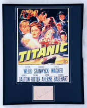 Brian Aherne Signed Framed Titanic 16x20 Poster Display - £135.75 GBP