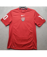 Team USA World Cup 2010 Soccer Nike Authentic Jersey Mens Medium Red Cre... - $39.51