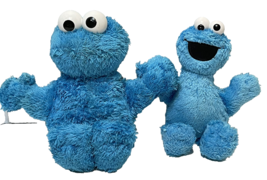 Hasbro Sesame Street 2010 Squeeze A Song Cookie Monster Bonus 10&quot; Plush Lot 2 - £14.82 GBP
