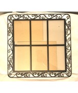 Pier1 Picture Fames 2 Square Black Iron Scroll DIY Window Art UpCycle Re... - €41,68 EUR