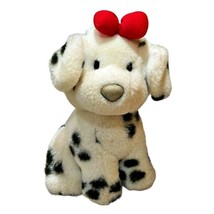 Sanrio Spottie Dottie Plush Red Bow Stuffed Dalmatian Dog Vintage 1990 8 Inch - £29.31 GBP