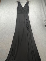 Clavin Klein Gown Long Dress Womens Size 2 Jeweled Wedding Formal Elegant  - $64.78