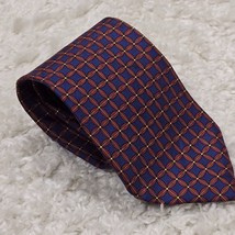 Brooks Brothers Makers Neck Tie Mens Blue Red Geometric Silk USA - £18.33 GBP