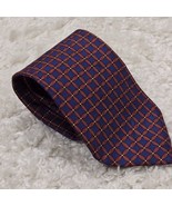 Brooks Brothers Makers Neck Tie Mens Blue Red Geometric Silk USA - £18.82 GBP