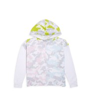 Aqua Big Kid Girls Camo Hooded Sweater Color Multi Size 7/8 - £37.23 GBP